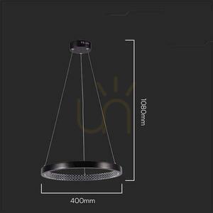V-TAC 19W LED závěsné svítidlo černé VT-7823 4000K 2160lm 1 V-TAC 19W LED závěsné svítidlo černé VT-7823 4000K 2160lm small 1