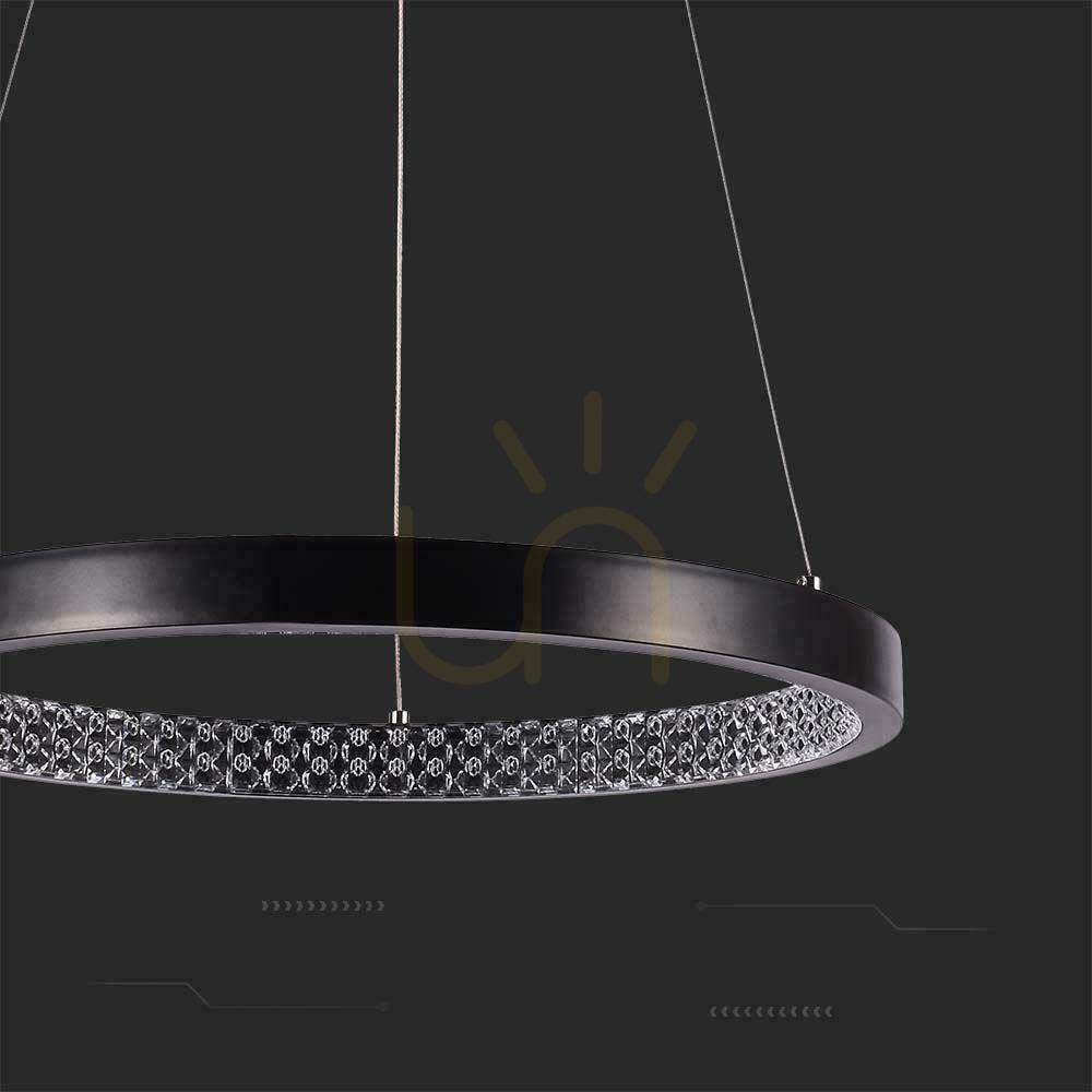 Kontrola V-TAC 19W LED závěsné svítidlo černé VT-7823 4000K 2160lm V-TAC 19W LED závěsné svítidlo černé VT-7823 4000K 2160lm