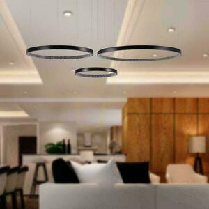 Závěsné LED svítidlo 57W 6840lm 4000K černé 5 kruhů 151 cm VT-7824 V-TAC small 3