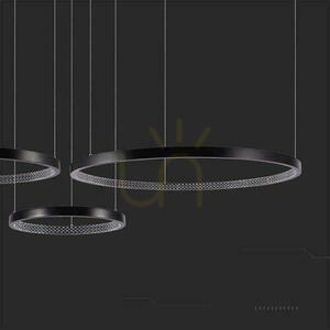Závěsné LED svítidlo 57W 6840lm 4000K černé 5 kruhů 151 cm VT-7824 V-TAC small 5