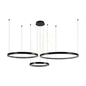 Závěsné LED svítidlo 57W 6840lm 4000K černé 5 kruhů 151 cm VT-7824 V-TAC small 0