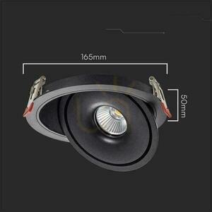V-TAC LED výklopné svítidlo 20W LED COB CRI90+ CCT černá VT-2520 3000K-4000K-6400K 1408lm. small 5