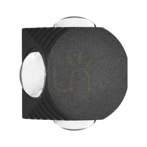 Kontrola Nástěnné svítidlo V-TAC 4W LED IP54 černé VT-2544 3000K 390lm