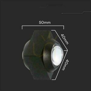 Nástěnné svítidlo V-TAC 2W LED IP54 černé VT-2503 4000K 200lm small 2