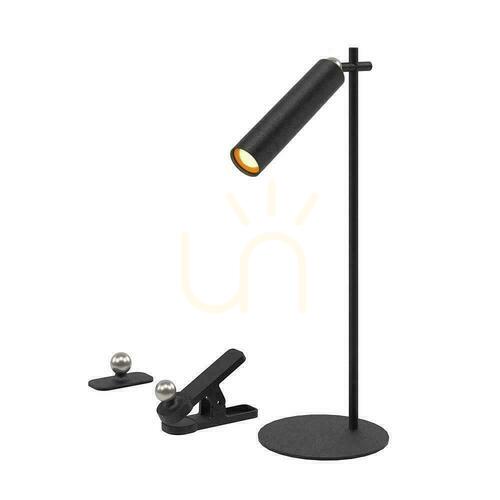 Kontrola V-TAC Stolní lampa 4 v 1 37cm Tapeta Svítilna s klipem 3W LED černá VT-7413 4000K 300lm