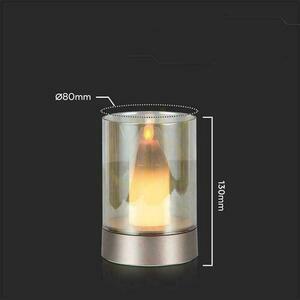 V-TAC Noční světlo na svíčky 3W LED nabíjecí USB stmívatelné zlaté VT-7564 3000K 110lm. small 2