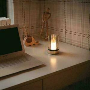 V-TAC Noční světlo na svíčky 3W LED nabíjecí USB stmívatelné zlaté VT-7564 3000K 110lm. small 4