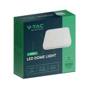 Plafond V-TAC 18W LED čtvercový 25x25cm pro povrchovou montáž IP44 bílý VT-8618 4000K 1830lm small 3