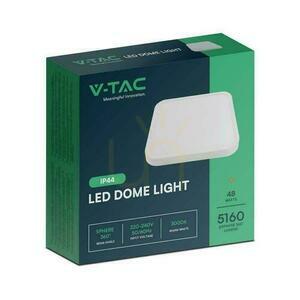 Plafond V-TAC 48W LED Square 42x42cm Povrchová montáž IP44 Bílá VT-8630 3000K 5160lm small 3