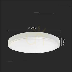 Stropní svítidlo V-TAC 18W LED kulaté 29cm povrchová montáž dálkové ovládání čidlo pohybu IP44 bílé VT-8618S 6500K 1830lm small 5
