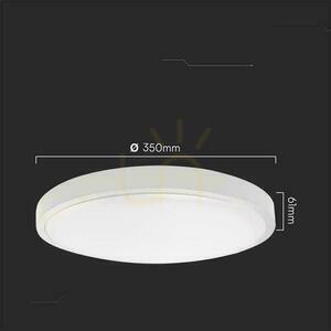 Plafond V-TAC 24W LED kulatý 35cm pilotní senzor pohybu pro povrchovou montáž IP44 bílý VT-8624S 3000K 2500lm small 5