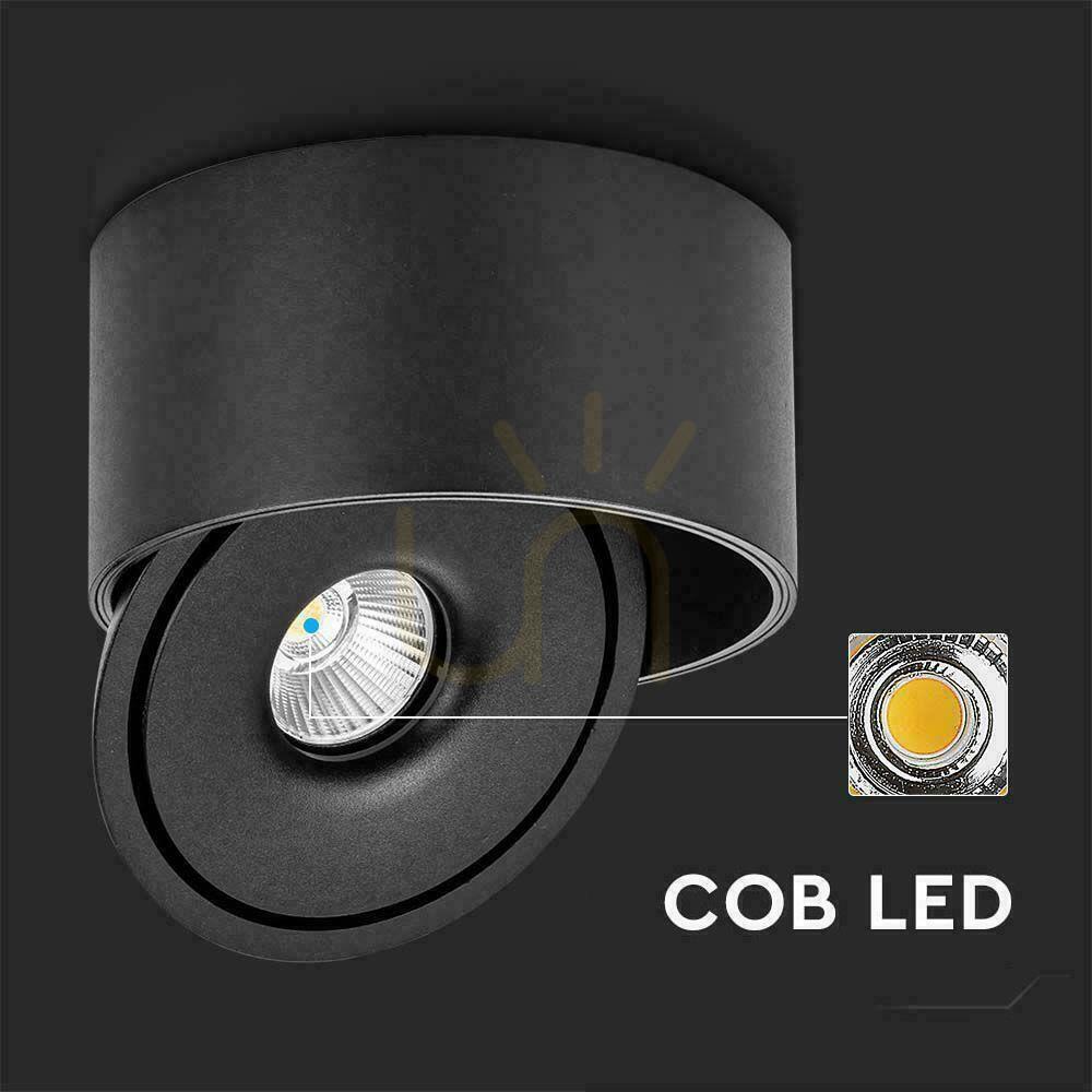 Náhled Povrchové stropní svítidlo V-TAC 20W Tilt CRI90 CCT černá VT-2825 3000K-4000K-6400K 1408lm. Povrchové stropní svítidlo V-TAC 20W Tilt CRI90 CCT černá VT-2825 3000K-4000K-6400K 1408lm.