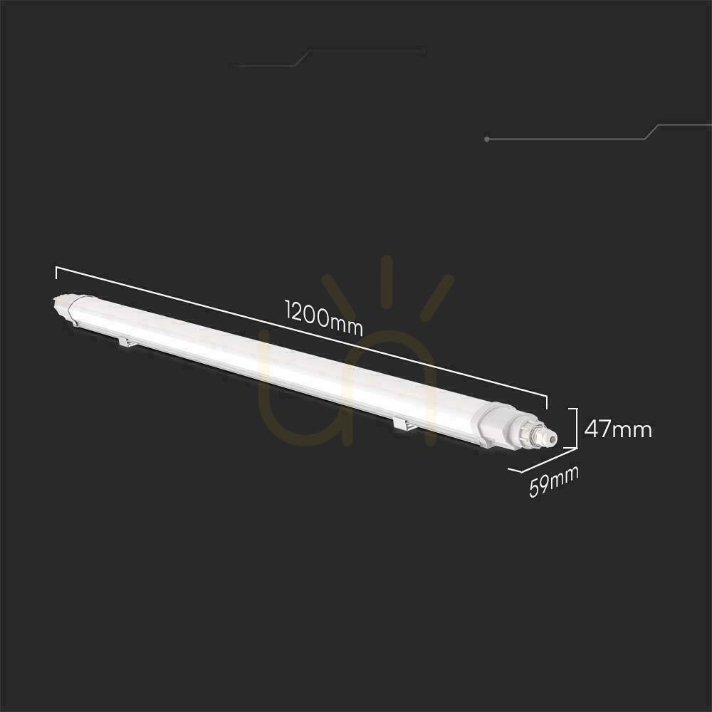 Zobrazit Hermetické LED svítidlo V-TAC WP LINKABLE 120cm VT-80120 6500K 3900lm Hermetické LED svítidlo V-TAC WP LINKABLE 120cm VT-80120 6500K 3900lm