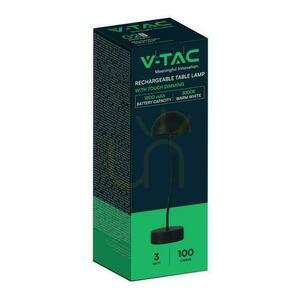 V-TAC 3W LED nabíjecí stmívatelná stolní lampa černá VT-7574 3000K 100lm 1 V-TAC 3W LED nabíjecí stmívatelná stolní lampa černá VT-7574 3000K 100lm small 1