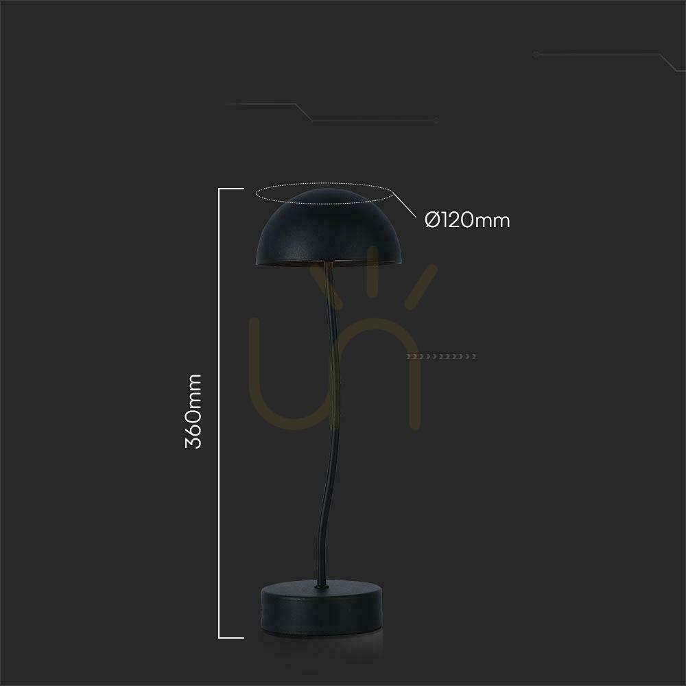 Náhled V-TAC 3W LED nabíjecí stmívatelná stolní lampa černá VT-7574 3000K 100lm V-TAC 3W LED nabíjecí stmívatelná stolní lampa černá VT-7574 3000K 100lm