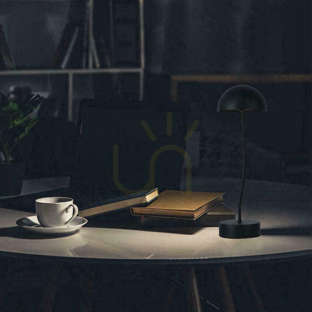 Kontrola V-TAC 3W LED nabíjecí stmívatelná stolní lampa černá VT-7574 3000K 100lm V-TAC 3W LED nabíjecí stmívatelná stolní lampa černá VT-7574 3000K 100lm