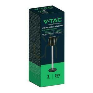 V-TAC 3W LED nabíjecí stmívatelná stolní lampa černá VT-7576 3000K 310lm. 5 V-TAC 3W LED nabíjecí stmívatelná stolní lampa černá VT-7576 3000K 310lm. small 5