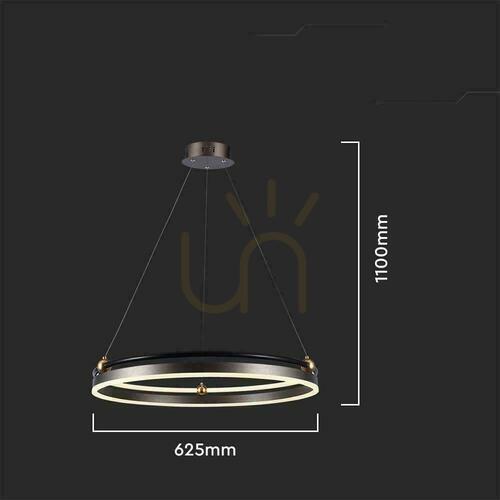 Kontrola Biała lampa wisząca LED V-TAC VT-7579 30 W 3000 K 3600 lm