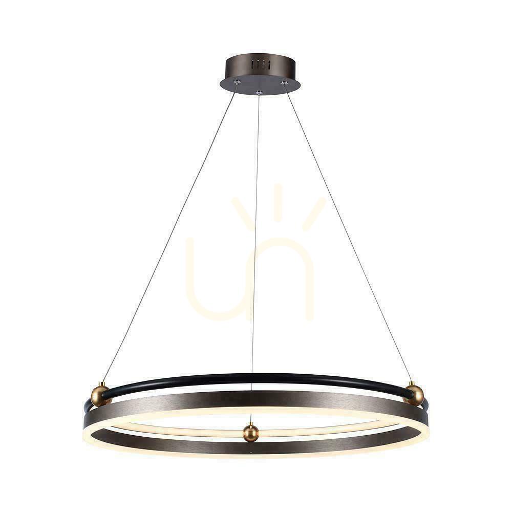 Kontrola V-TAC 30W LED závěsné svítidlo Bronze VT-7579 3000K 3600lm V-TAC 30W LED závěsné svítidlo Bronze VT-7579 3000K 3600lm