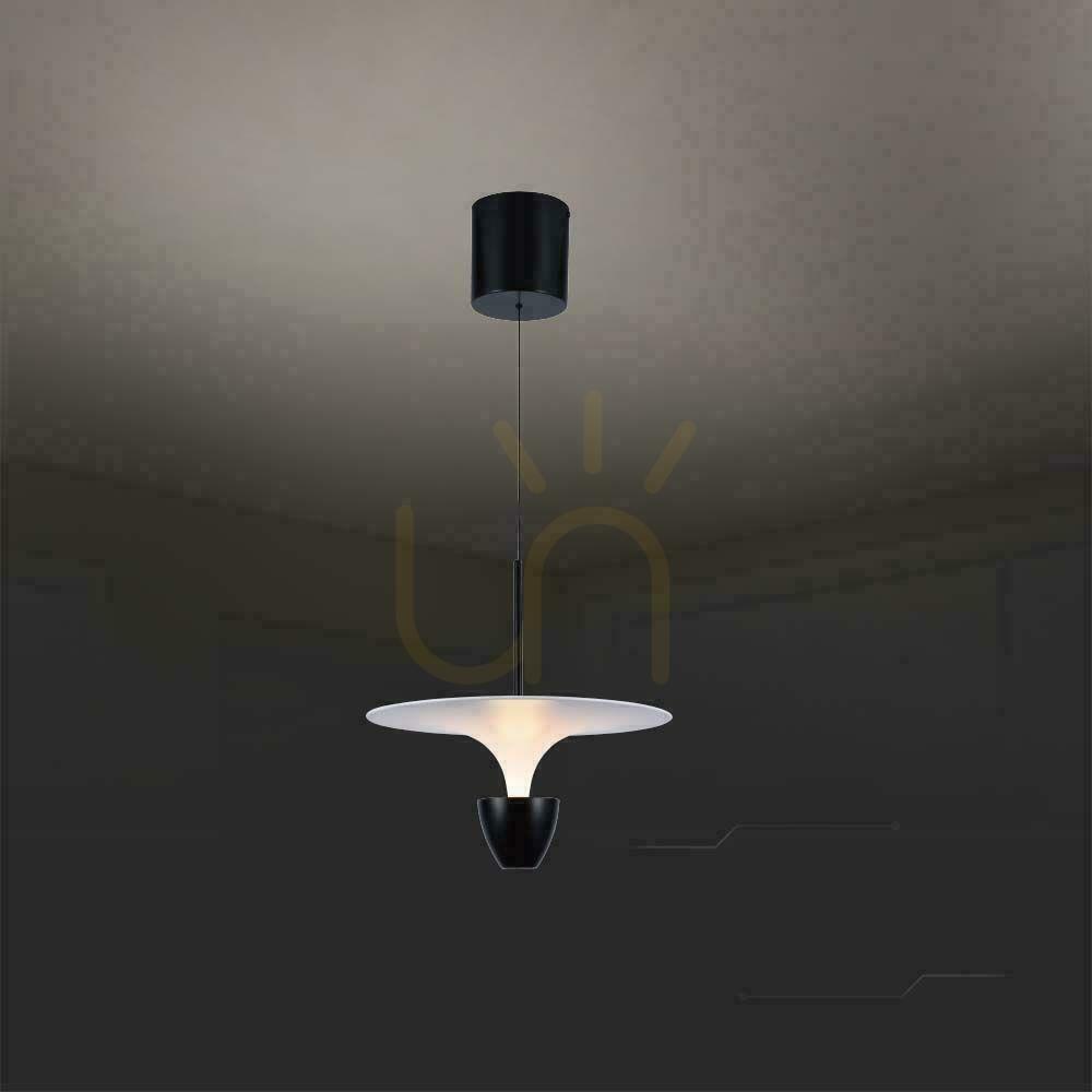 Zobrazit V-TAC 9W LED závěsné svítidlo White+Black VT-7832 3000K 1000lm V-TAC 9W LED závěsné svítidlo White+Black VT-7832 3000K 1000lm
