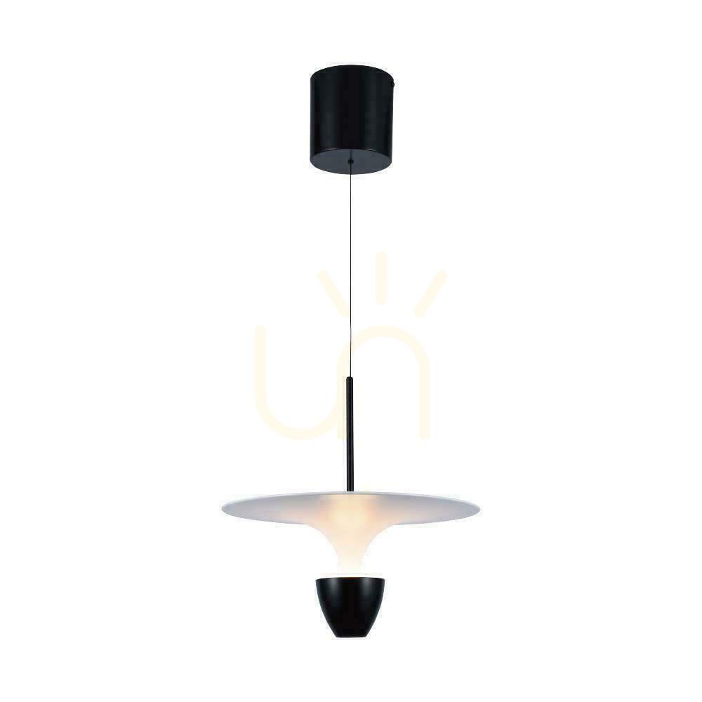 Kontrola V-TAC 9W LED závěsné svítidlo White+Black VT-7832 3000K 1000lm V-TAC 9W LED závěsné svítidlo White+Black VT-7832 3000K 1000lm