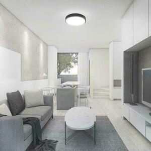Plafond V-TAC 36W LED kulatý 35cm s povrchovou montáží IP44 černý VT-8630B 6500K 3820lm small 6