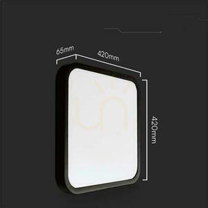 Plafond V-TAC 48W LED Square 42x42cm Povrchová montáž IP44 Černá VT-8630B 3000K 5160lm 4 Plafond V-TAC 48W LED Square 42x42cm Povrchová montáž IP44 Černá VT-8630B 3000K 5160lm small 4