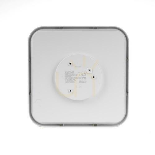 Kontrola Stropní svítidlo V-TAC 36W LED čtvercové 42x42cm povrchové, dálkové ovládání, pohybový senzor, IP44 bílé VT-8630S 4000K 3820lm