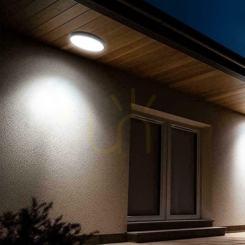 Kontrola Plafond V-TAC 18W LED kulatý 30cm pilotní senzor pohybu pro povrchovou montáž IP44 černý VT-8618S 4000K 1830lm Plafond V-TAC 18W LED kulatý 30cm pilotní senzor pohybu pro povrchovou montáž IP44 černý VT-8618S 4000K 1830lm