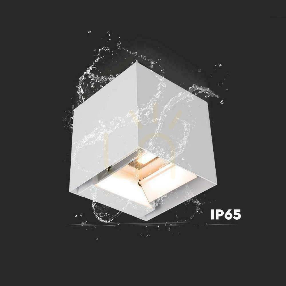 Kontrola Solární nástěnné svítidlo V-TAC 9W LED COB Adjustable White Cube 15x15cm IP65 VT-11109 4000K 860lm. Solární nástěnné svítidlo V-TAC 9W LED COB Adjustable White Cube 15x15cm IP65 VT-11109 4000K 860lm.