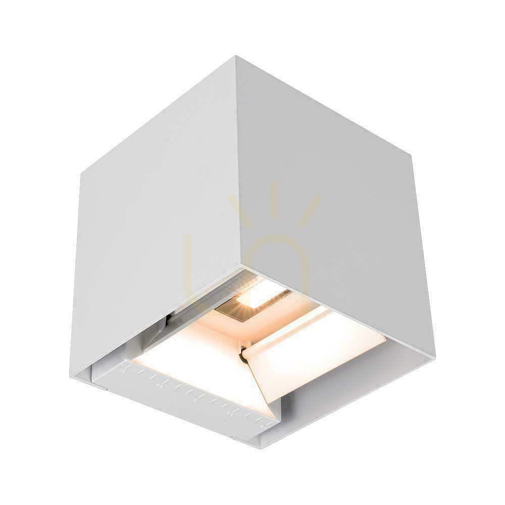 Kontrola Solární nástěnné svítidlo V-TAC 9W LED COB Adjustable White Cube 15x15cm IP65 VT-11109 4000K 860lm. Solární nástěnné svítidlo V-TAC 9W LED COB Adjustable White Cube 15x15cm IP65 VT-11109 4000K 860lm.