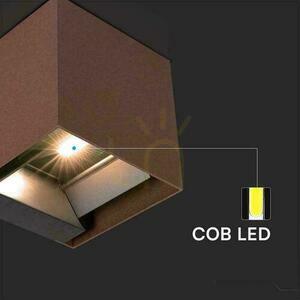 Solární nástěnné svítidlo V-TAC 9W LED COB Adjustable Bronze Corten Cube 15x15cm IP65 VT-11109 4000K 860lm. 5 Solární nástěnné svítidlo V-TAC 9W LED COB Adjustable Bronze Corten Cube 15x15cm IP65 VT-11109 4000K 860lm. small 5