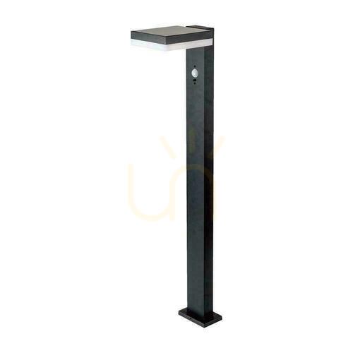 Kontrola V-TAC 80cm solární zahradní tyč 5,5W LED IP54 Square Black VT-1167 3000K 220lm 3 roky záruka