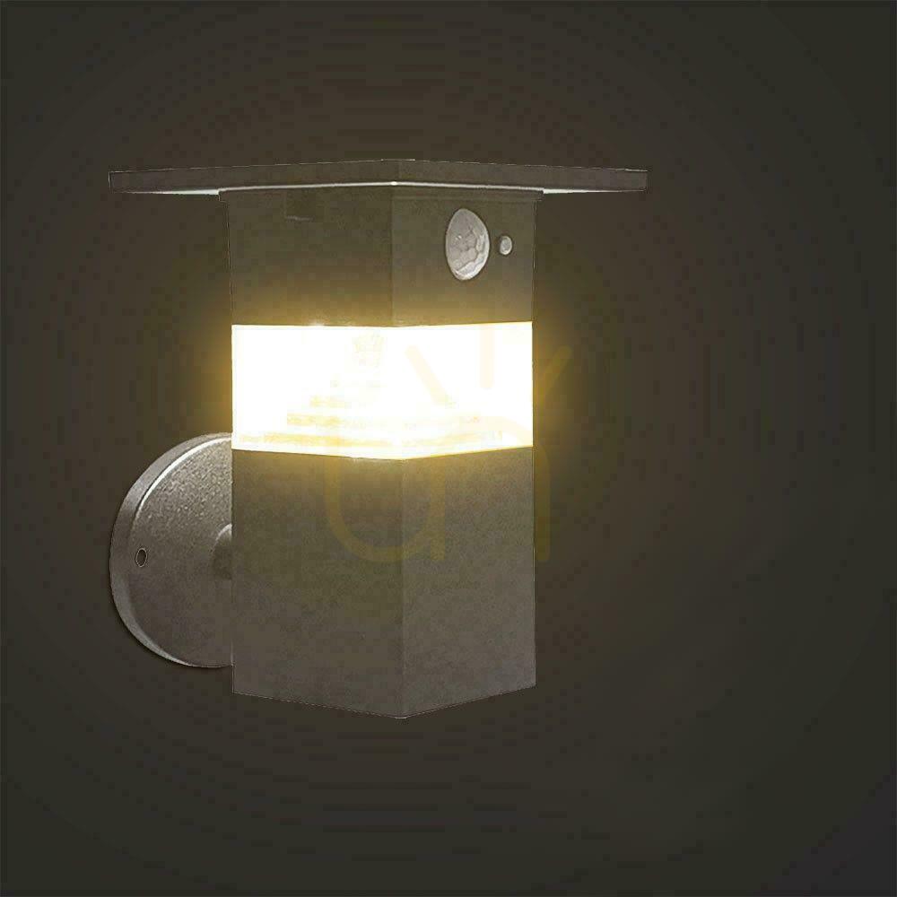 Pohled V-TAC 5,5W LED IP54 černá VT-1169 3000K 250lm Solární zahradní nástěnná lampa 3 roky záruka V-TAC 5,5W LED IP54 černá VT-1169 3000K 250lm Solární zahradní nástěnná lampa 3 roky záruka