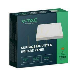 V-TAC Surface Mounted LED Panel Premium Downlight 12W Square 170x170 VT-60012 3000K 1200lm. small 2