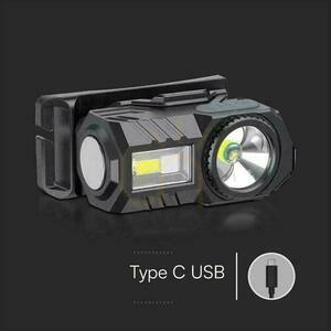 Čelová a cyklistická svítilna V-TAC VT-9902 3 W 190 lm USB-C 9 Čelová a cyklistická svítilna V-TAC VT-9902 3 W 190 lm USB-C small 9