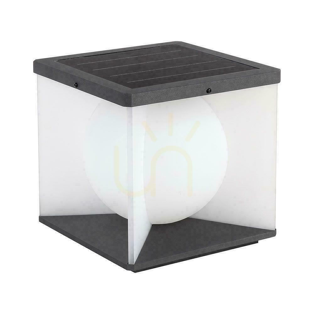 Kontrola Solární zahradní svítidlo V-TAC 3-5W LED IP65 20x20cm VT-7655 3000K Solární zahradní svítidlo V-TAC 3-5W LED IP65 20x20cm VT-7655 3000K