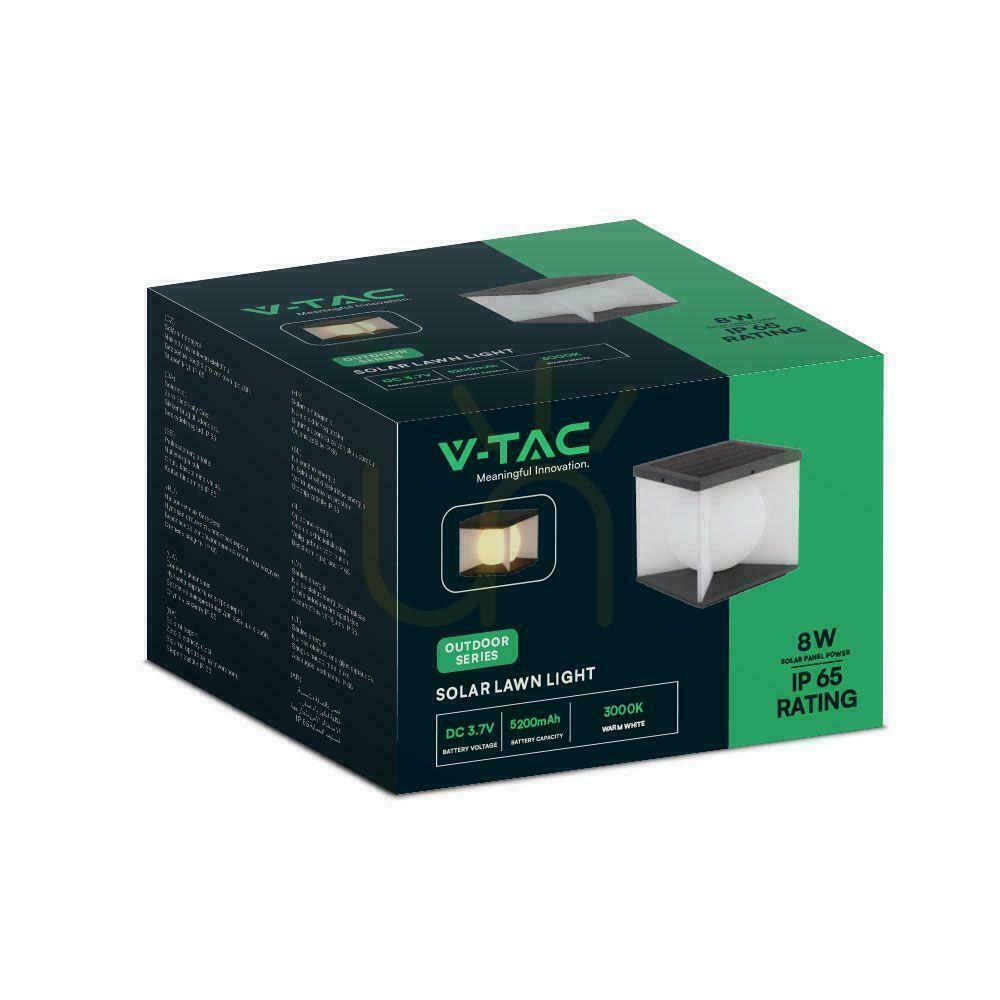 Náhled Solární zahradní svítidlo V-TAC 3-5W LED IP65 30x30cm VT-7656 3000K Solární zahradní svítidlo V-TAC 3-5W LED IP65 30x30cm VT-7656 3000K