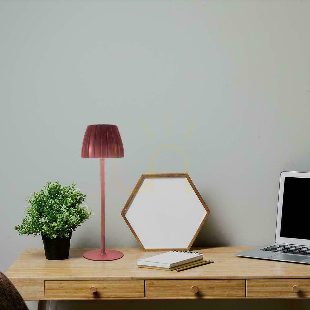 Pohled V-TAC 2,7W LED lampička na noční stolek 34cm USB nabíjení stmívatelná bronzová VT-7967 3000K-6000K 110lm V-TAC 2,7W LED lampička na noční stolek 34cm USB nabíjení stmívatelná bronzová VT-7967 3000K-6000K 110lm