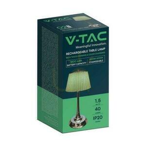 Stolní LED lampa V-TAC VT-7968-CG 1,5 W, chromová a světle zelená, 3 barvy světla 3 Stolní LED lampa V-TAC VT-7968-CG 1,5 W, chromová a světle zelená, 3 barvy světla small 3