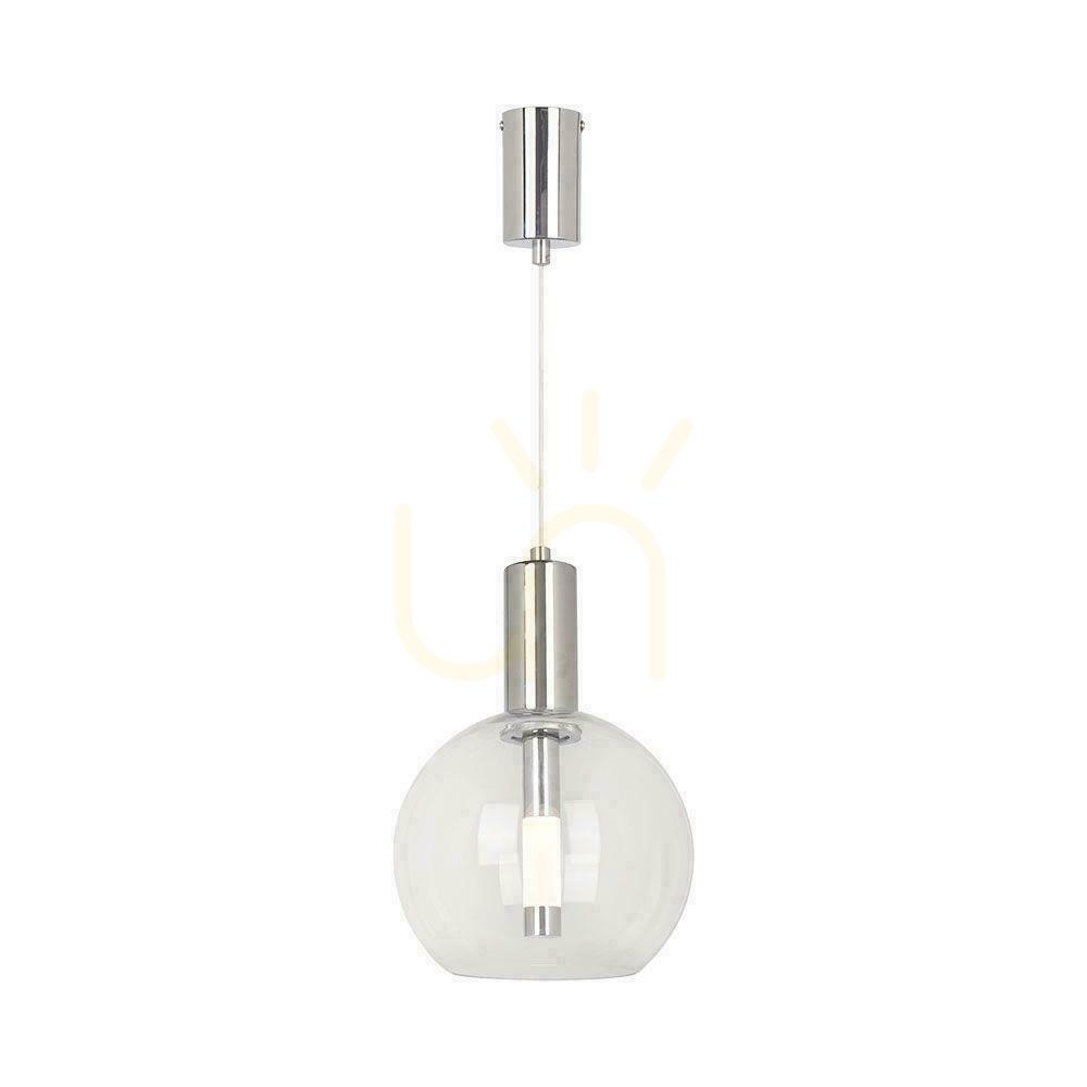 Kontrola Závěsné svítidlo V-TAC 5W LED Akryl fi.20cm Chrom VT-10114 3000K 450lm Závěsné svítidlo V-TAC 5W LED Akryl fi.20cm Chrom VT-10114 3000K 450lm