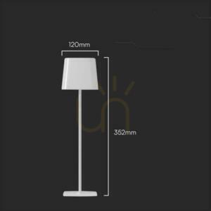 Solární stolní LED lampa V-TAC VT-10116 bílá 3 W 400 lm small 6