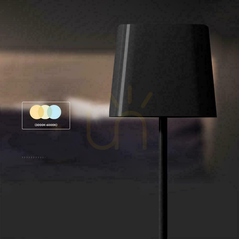 Náhled V-TAC 5W CCT LED solární stolní lampa 35cm USB-C nabíjení stmívatelná černá VT-10116 3000K-6000K 400lm V-TAC 5W CCT LED solární stolní lampa 35cm USB-C nabíjení stmívatelná černá VT-10116 3000K-6000K 400lm
