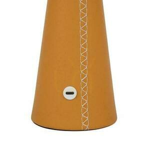 V-TAC 3W LED stolní lampa na noční stolek 33cm CCT Nabíjení USB-C Stmívatelná žlutá kůže VT-10117-Y 3000K-6000K 240lm small 3