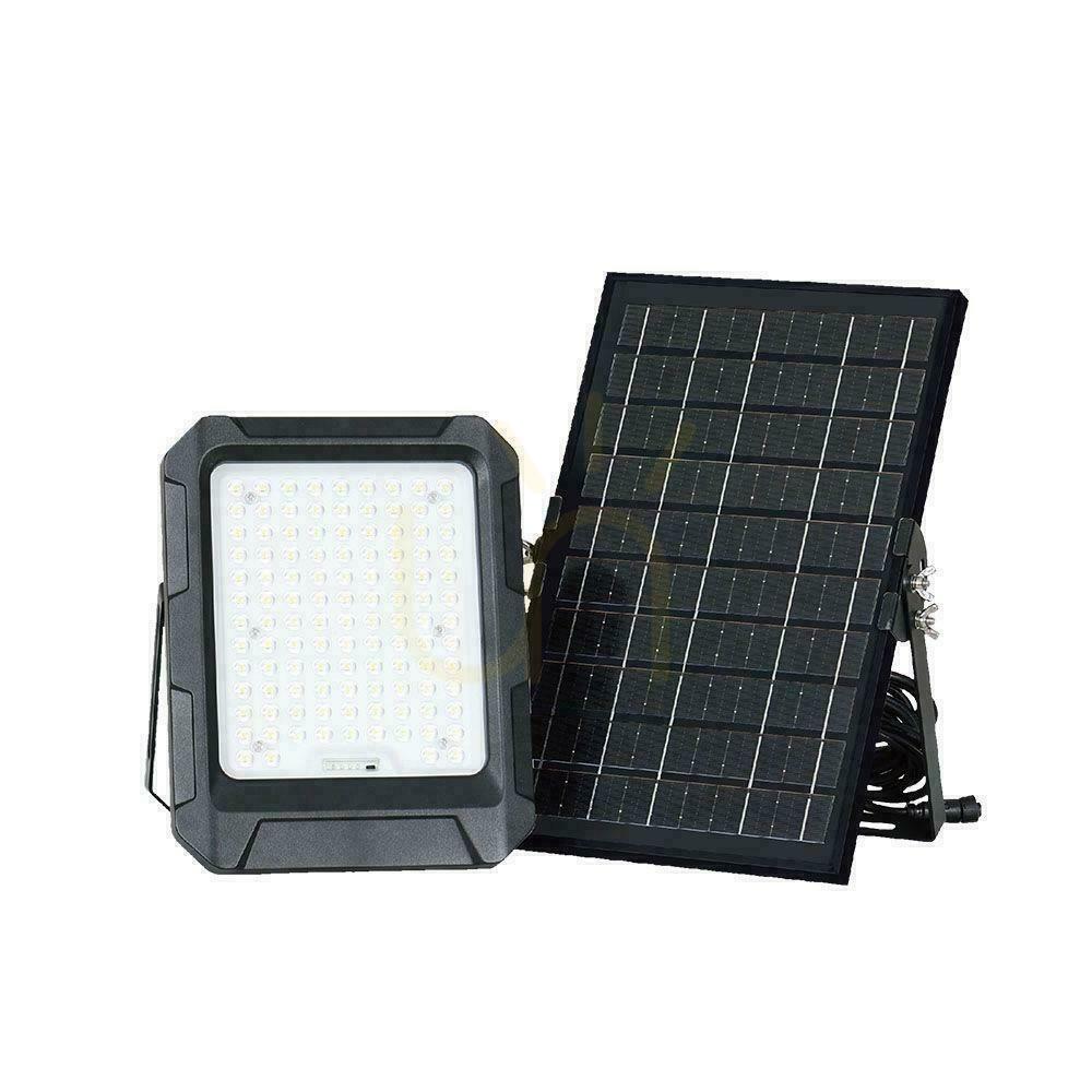 Kontrola V-TAC Solární LED projektor 10W Dálkové ovládání, AUTO, časovač, IP65 Černý VT-55W 4000K 1000lm V-TAC Solární LED projektor 10W Dálkové ovládání, AUTO, časovač, IP65 Černý VT-55W 4000K 1000lm