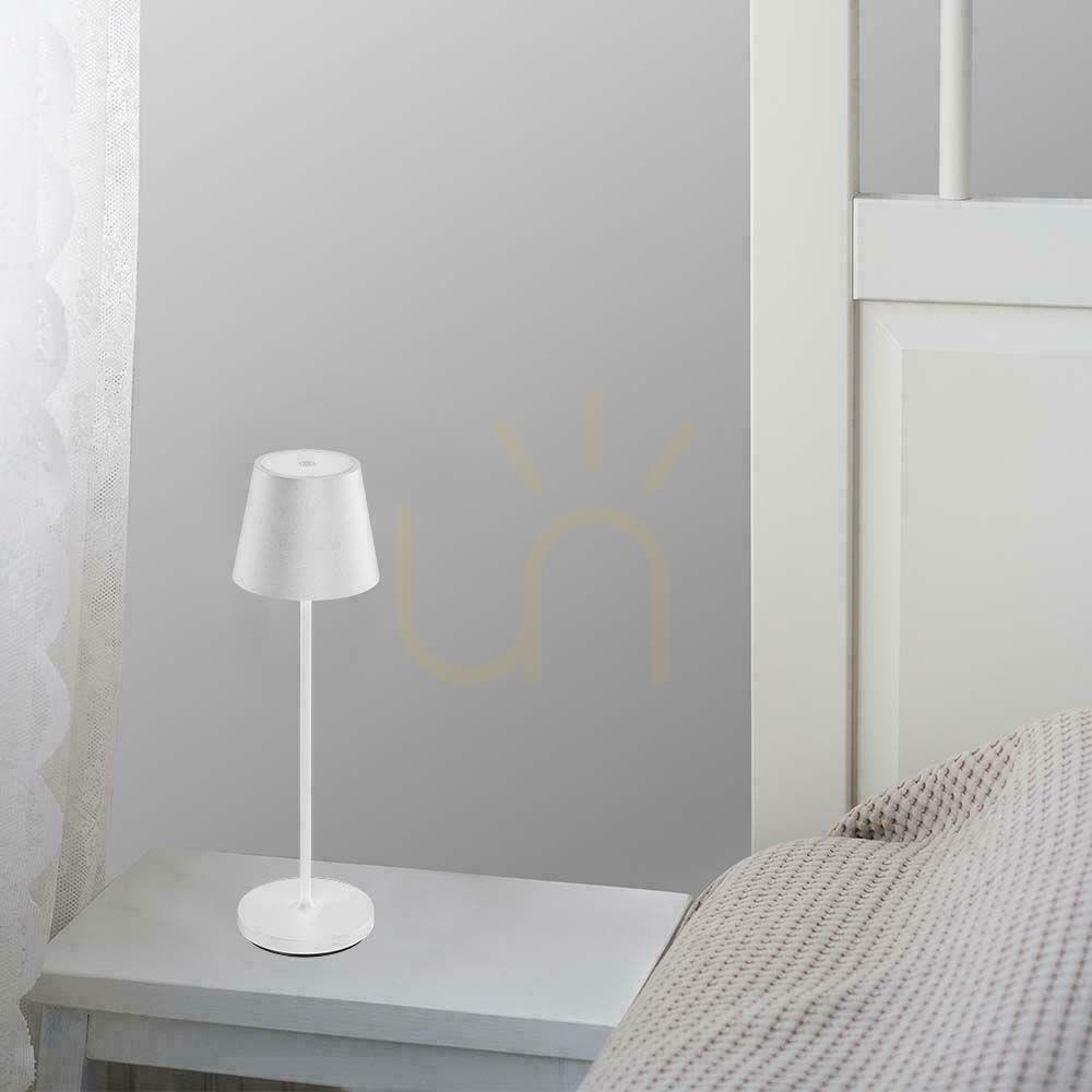Pohled V-TAC 1,5W LED stolní noční světlo nabíjecí stmívatelné IP54 bílé VT-7997 3000K 150lm V-TAC 1,5W LED stolní noční světlo nabíjecí stmívatelné IP54 bílé VT-7997 3000K 150lm