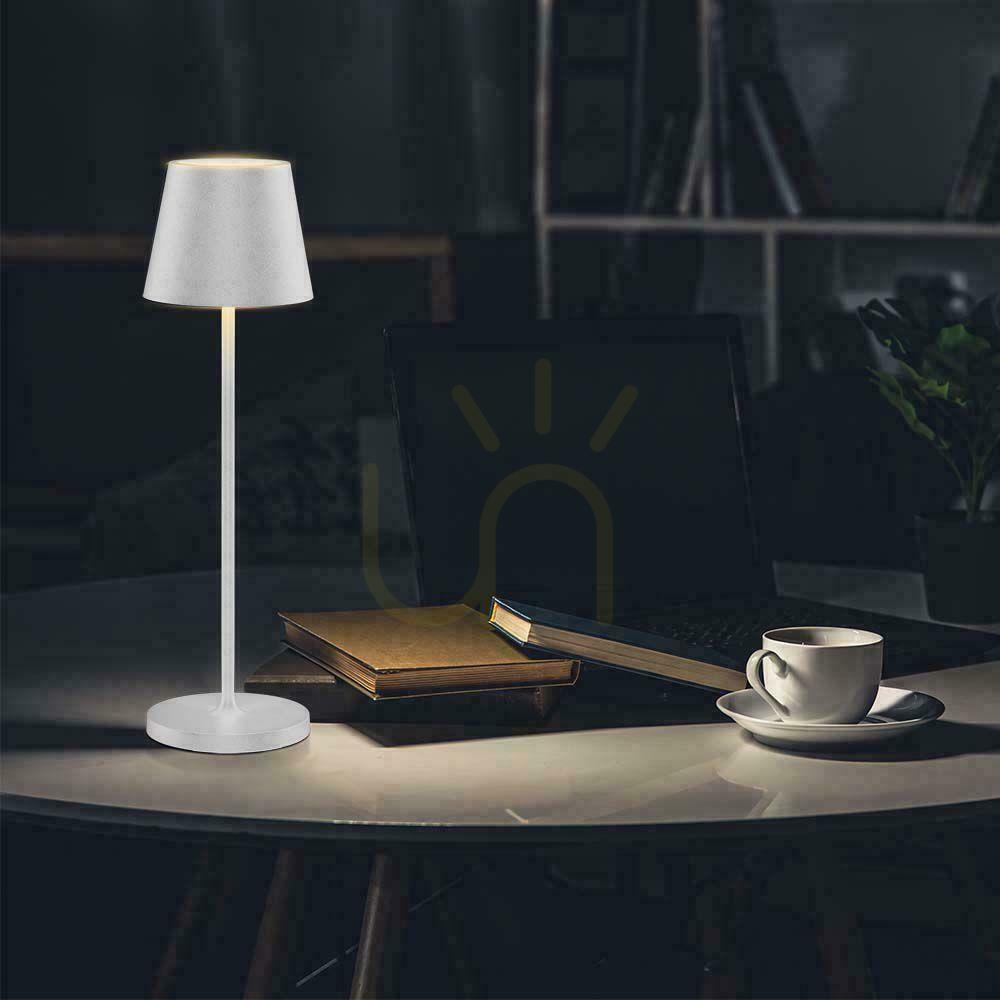 Zobrazit V-TAC 1,5W LED stolní noční světlo nabíjecí stmívatelné IP54 bílé VT-7997 3000K 150lm V-TAC 1,5W LED stolní noční světlo nabíjecí stmívatelné IP54 bílé VT-7997 3000K 150lm
