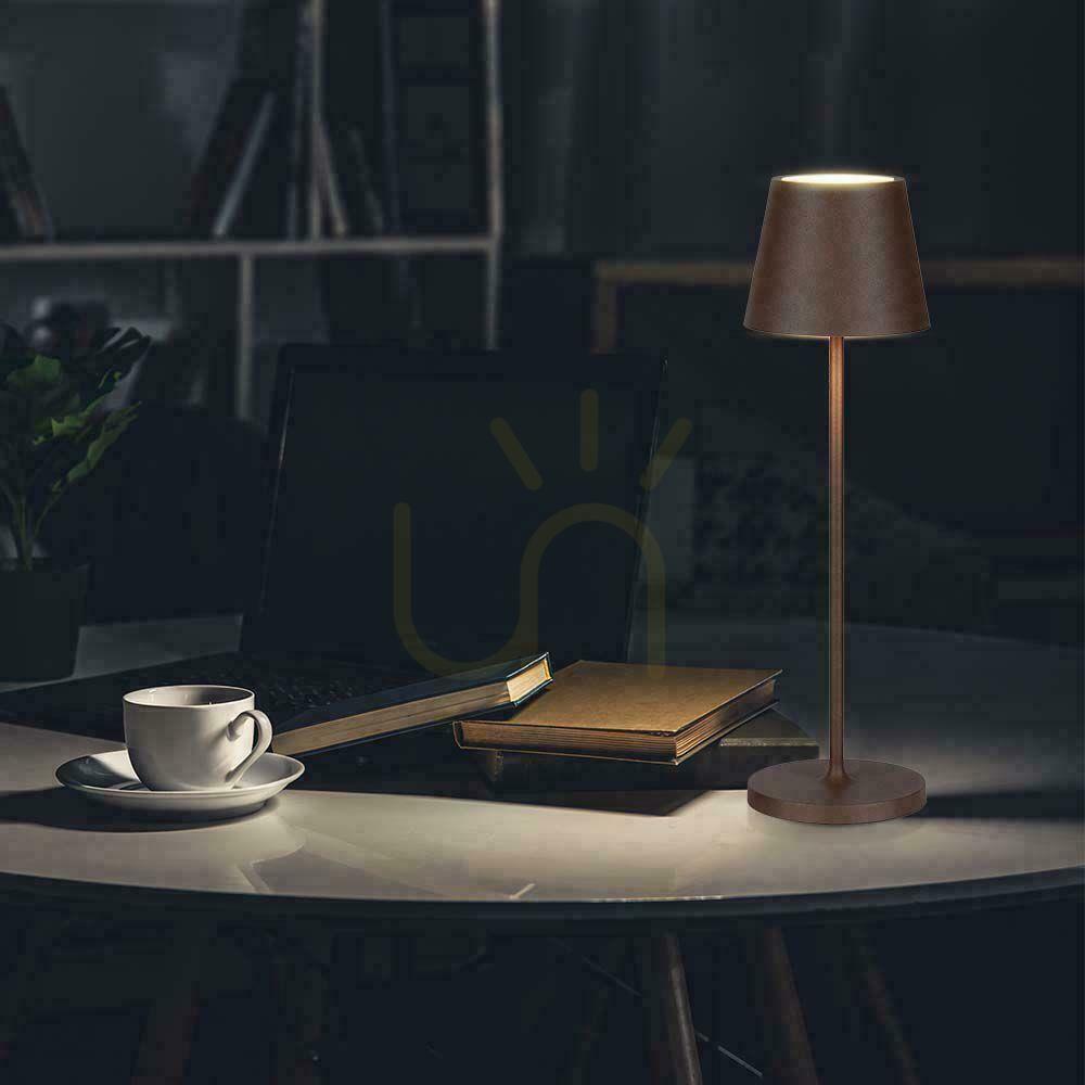 Zobrazit V-TAC 1,5W LED stolní noční světlo nabíjení stmívatelné IP54 bronz, Corten VT-7997 3000K 150lm V-TAC 1,5W LED stolní noční světlo nabíjení stmívatelné IP54 bronz, Corten VT-7997 3000K 150lm