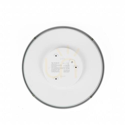 Kontrola Přisazené stropní svítidlo V-TAC 18W LED kulatý 25cm s povrchovou montáží IP44 bílý VT-8618 6500K 1830lm
