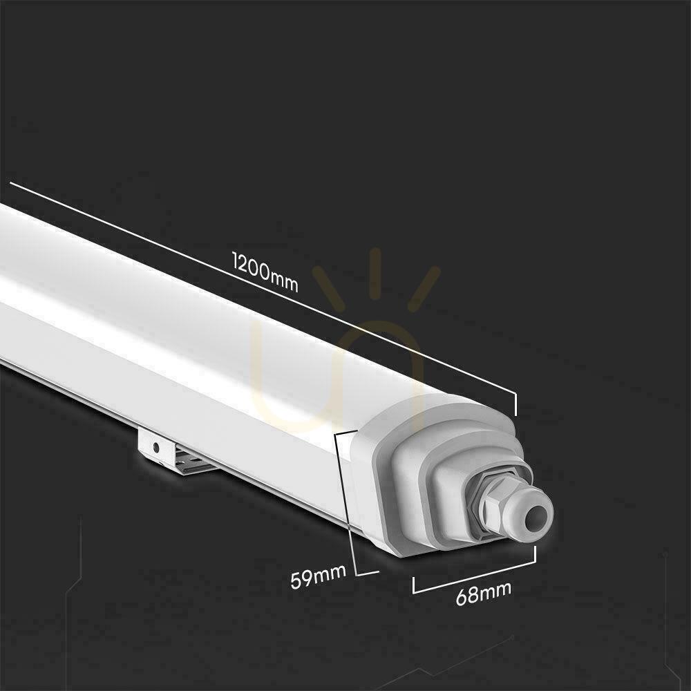 Zobrazit V-TAC SAMSUNG CHIP GT-SERIES 120cm 36W 120Lm/W VT-12035 6500K 4320lm Hermetické LED svítidlo 3 roky záruka V-TAC SAMSUNG CHIP GT-SERIES 120cm 36W 120Lm/W VT-12035 6500K 4320lm Hermetické LED svítidlo 3 roky záruka